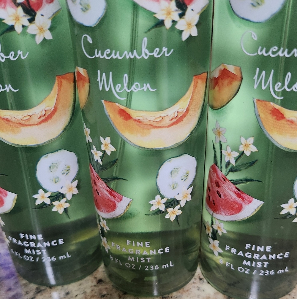 NWT "CUCUMBER MELON" Body Spray Bundle of 3 - Picture 2 of 2